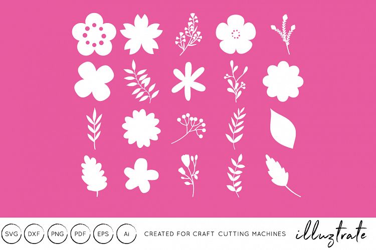 Flowers SVG Cut File, Vector Flowers