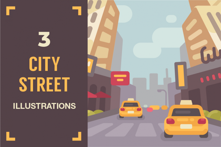 City street illustrations