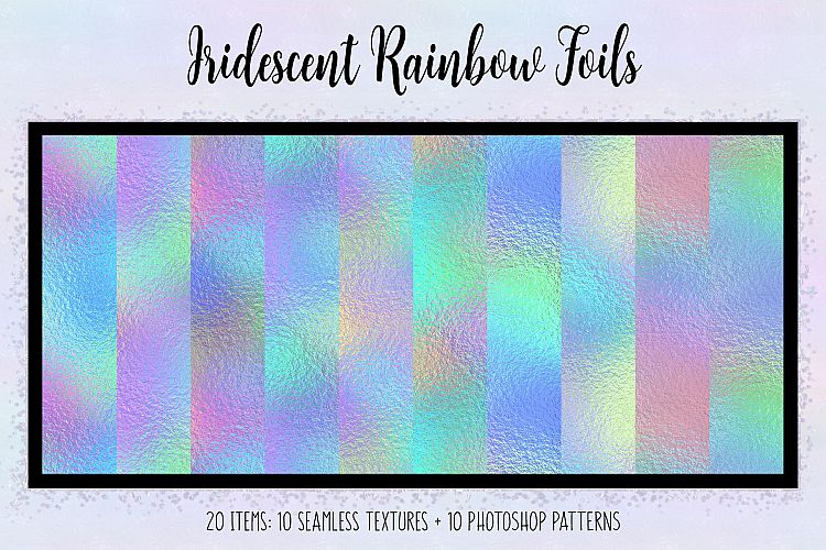 Iridescent Rainbow Foils