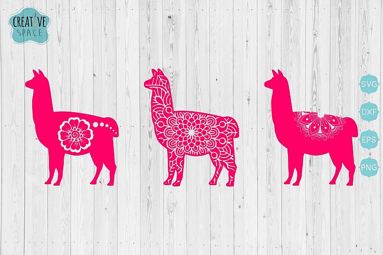 Llama Mandala svg