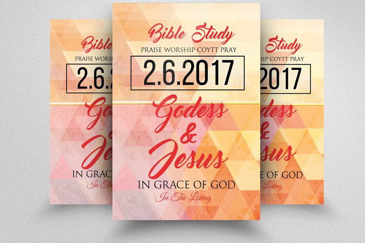 Bible Study Jesus Church Flyer