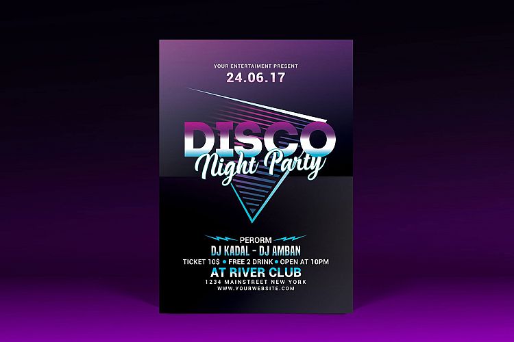Disco Night Party Flyer