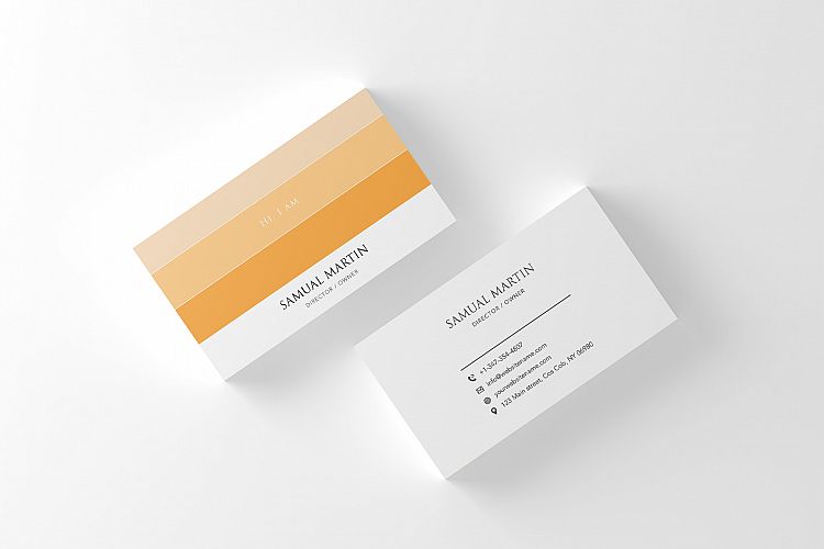 Beautiful Colours Modern Art Business Card