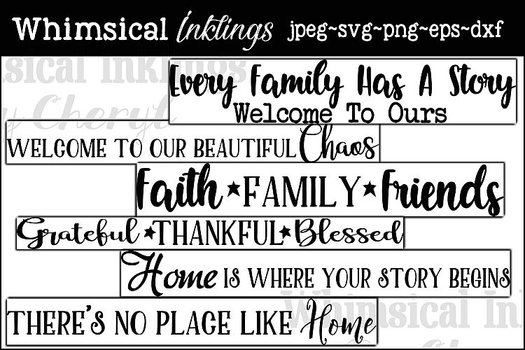 Home and Family SVG Sign Bundle