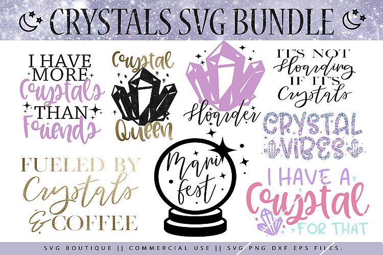 Download Crystals Magic Boho SVG Bundle For Crafters (320756 ...