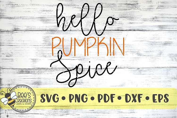Hello Pumpkin Spice SVG