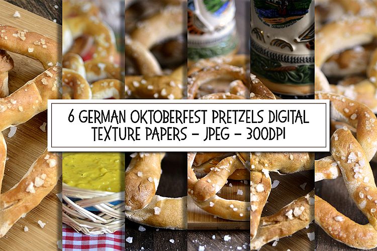 Collection of German Pretzels Bar Food and Beer