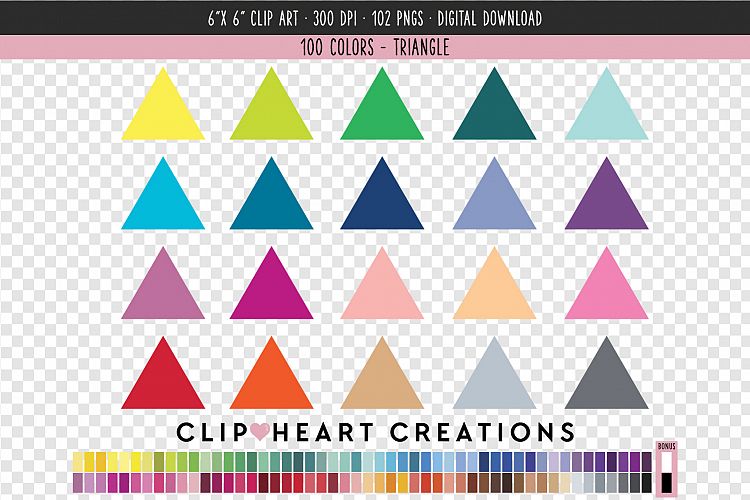 Triangle Clip Art - 100 Clip Art Graphics