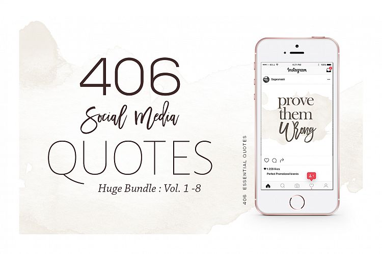 406 Instagram Essential Quotes Bundle