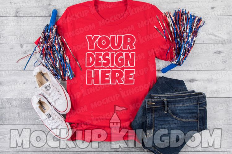 Unisex Crew Neck Shirt Mockup, Bella Canvas Mockup