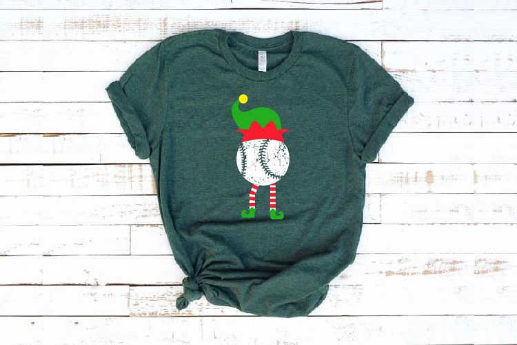 Elf Baseball Christmas svg merry christmas 1035s