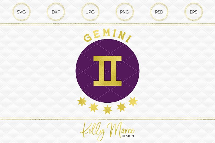 Gemini Zodiac SVG File