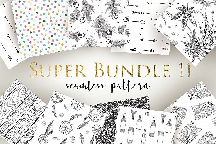 Super Bundle 11 Seamless Patterns