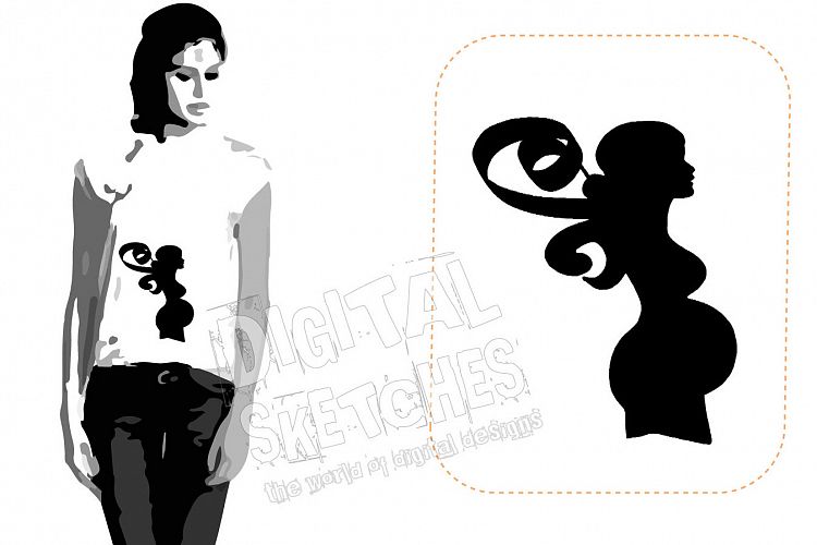Baby Pregnancy Machine Embroidery Design Pregnant Women Mom