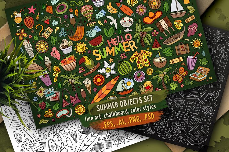 Summer Objects & Symbols Set