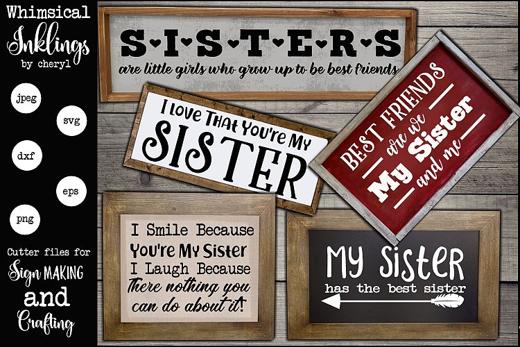 My Sister SVG set