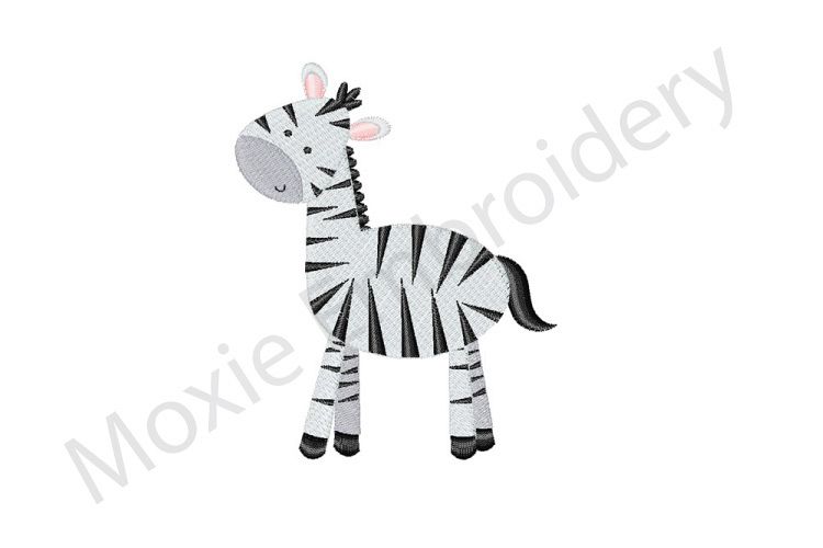 Zebra Embroidery Design