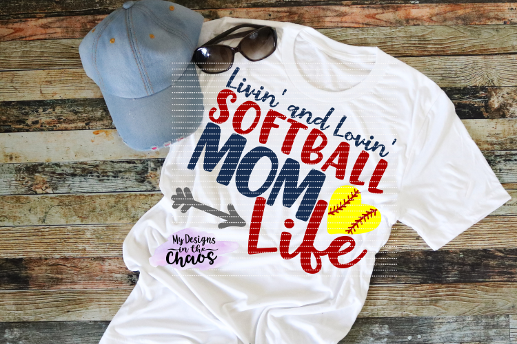 Softball Mom SVG | Softball SVG| Softball Life SVG Design | Silhouette | Cricut | PNG EPS DXF
