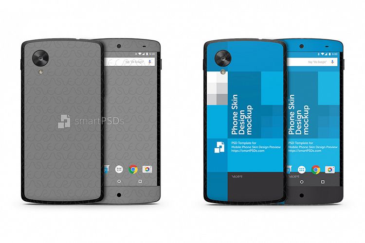 Google Nexus 5 Mobile Skin Design Template example image 1