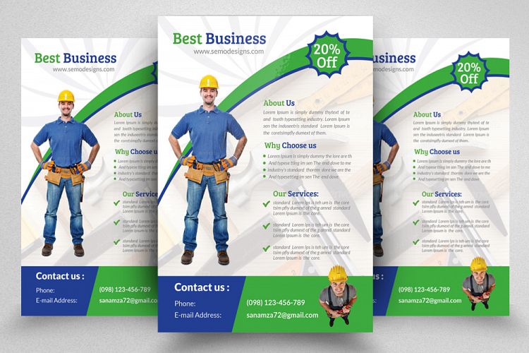 Handayman   Plumber Service Flyer