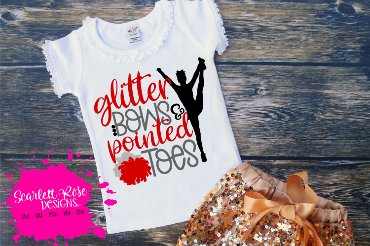 Glitter Bows   Pointed Toes SVG