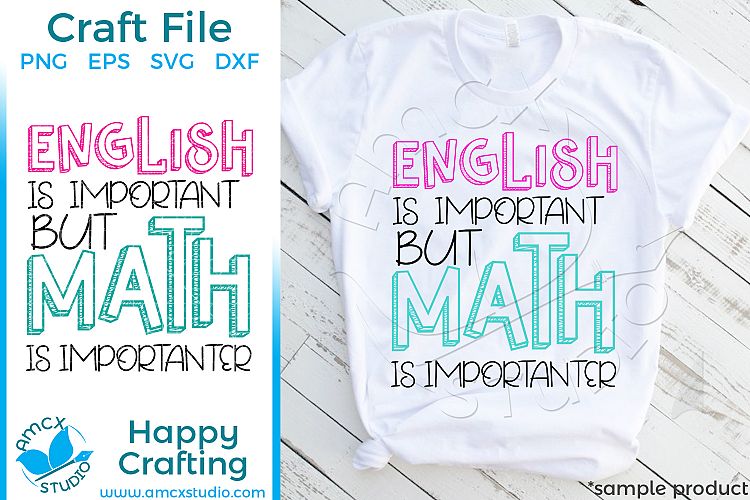 Download Free Svgs Download English Is Important But Math Is Importanter Craft Files Free Design Resources
