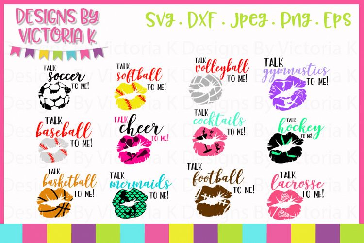 Talk to me Lips SVG Cut Files