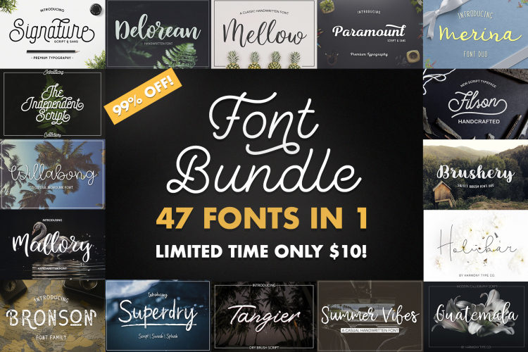 47 IN 1 FONT BUNDLE