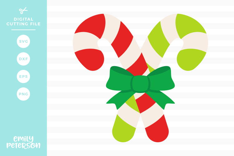 Candy Canes SVG DXF EPS PNG