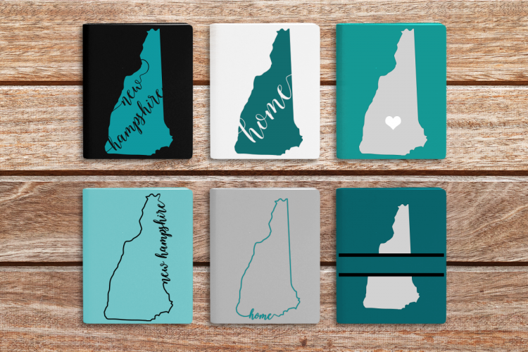 State of New Hampshire SVG File Cutting Template