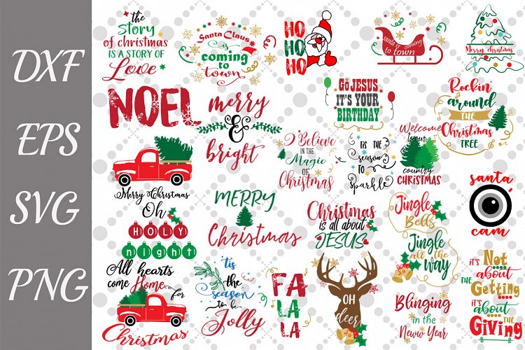 Download Bundle Christmas Quotes Svg, CHRISTMAS SVG, Holiday Quotes ...