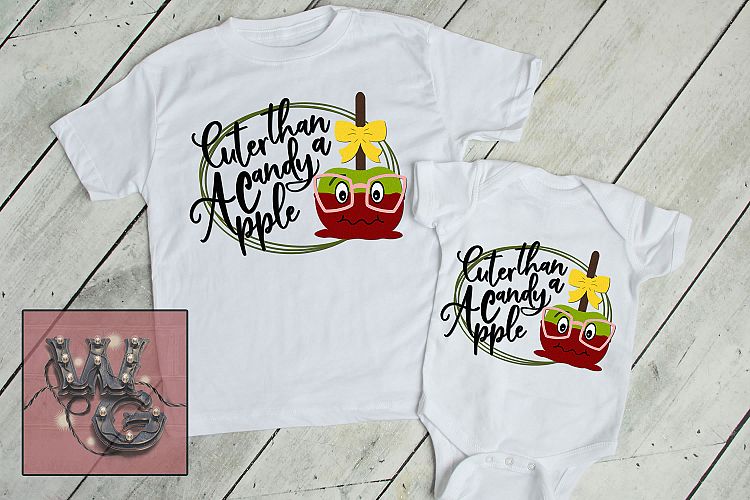 Cuter Than A Candy Apple SVG DXF PNG EPS JPG Commercial