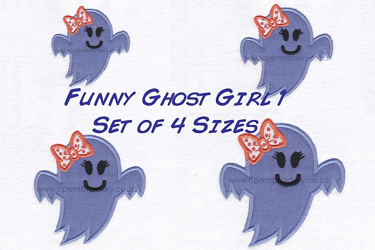 Funny Halloween Ghost Girl 1 Design