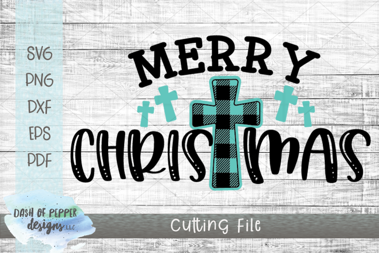 Merry Christmas Crosses SVG - A Christmas SVG