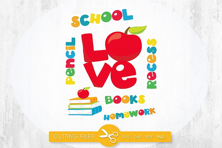 School Titles cutting files svg, dxf, pdf, eps included - cut files for cricut and silhouette - Cutting Files SG