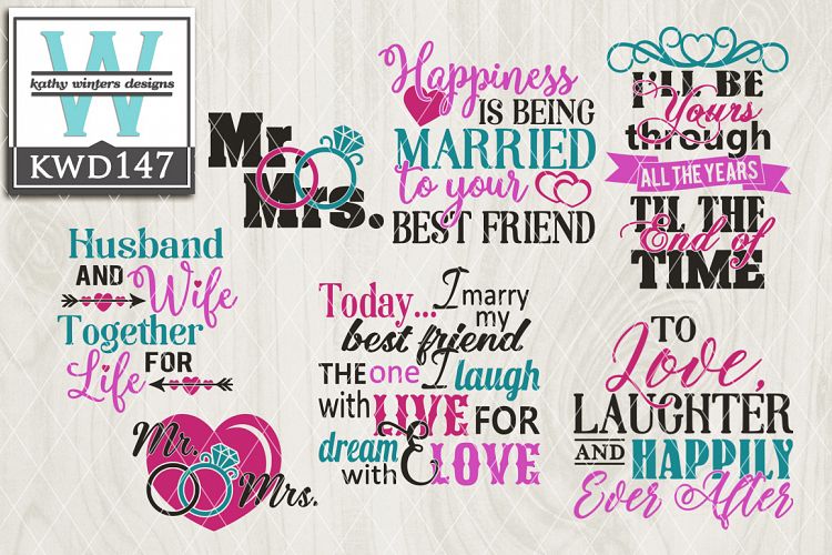 Wedding Cutting File KWD147
