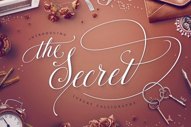 TheSecret Luxury Calligraphy Script