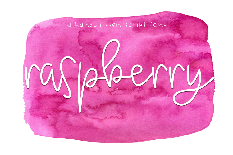 Raspberry - A Handwritten Script Font