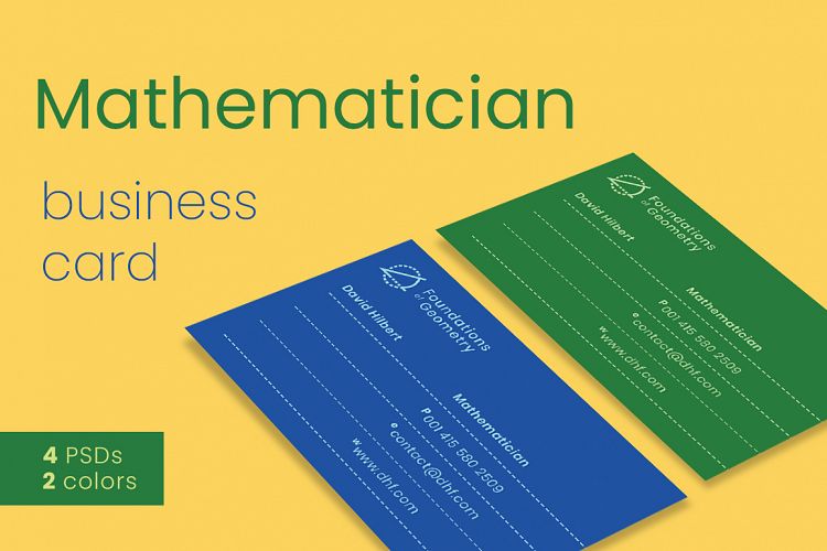 Mathematician Business Card Template