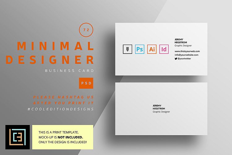 Minimal Designer Business Card - BC072