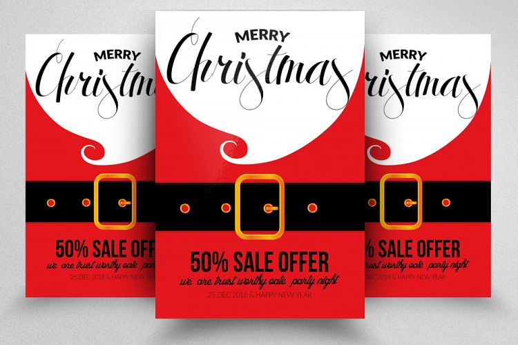Christmas Sale Offer Flyer