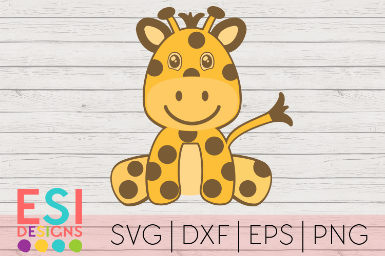 Cute Baby Giraffe SVG | Kids SVG |Zoo SVG | SVG DXF EPS PNG