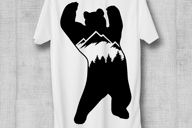 Mountain Bear SVG Adventure SVG Mountains SVG DXF PNG