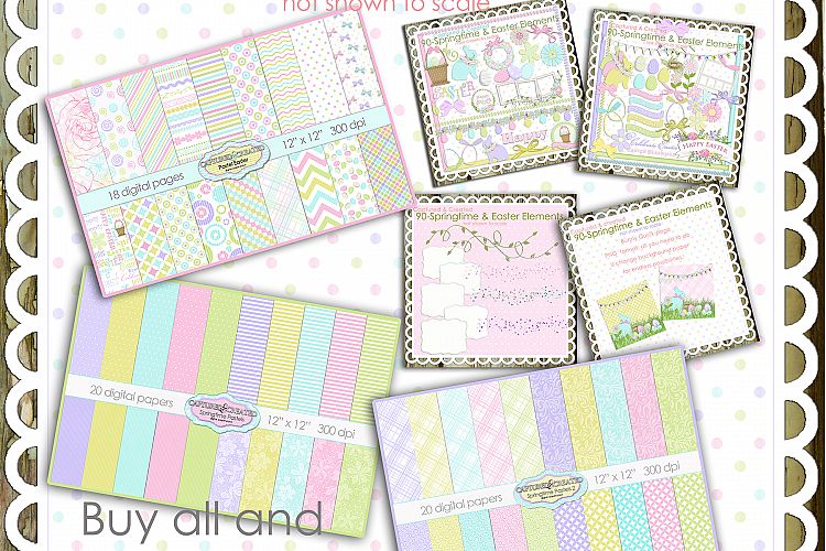  Springtime Pastel Collections Pack-Buy All-Save Big! example image 1
