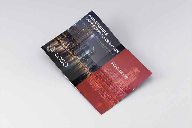 architecture landscape flyer design