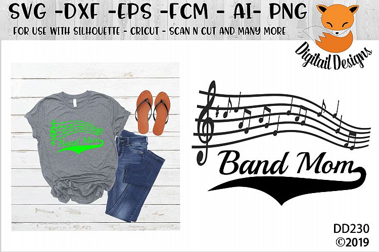 Download Band Mom SVG (93710) | Cut Files | Design Bundles