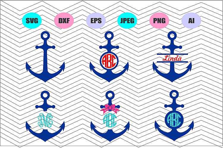 Anchor Svg Dxf Eps Png Jpg Ai Cut Vector File Vinyl Decal