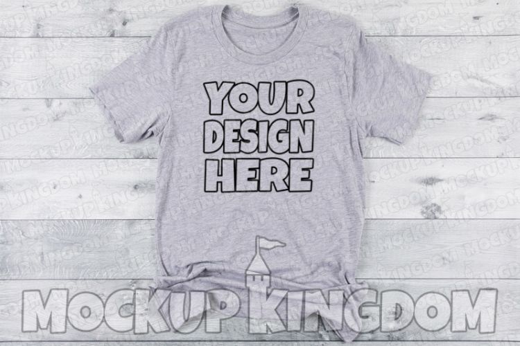 Unisex Crew Neck Shirt Mockup, Bella Canvas Mockup