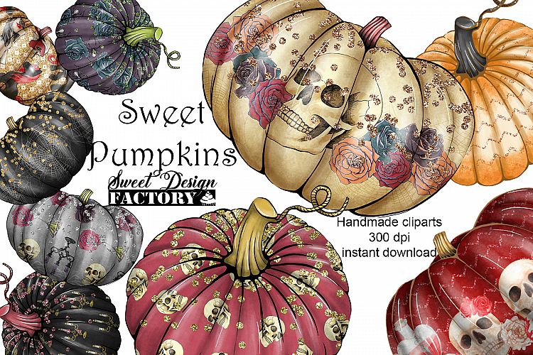 Halloween pumpkins clipart