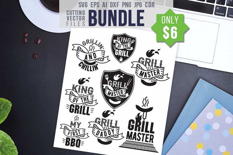 -70 - BBQ Bundle - svg, eps, ai, cdr, dxf, png, jpg